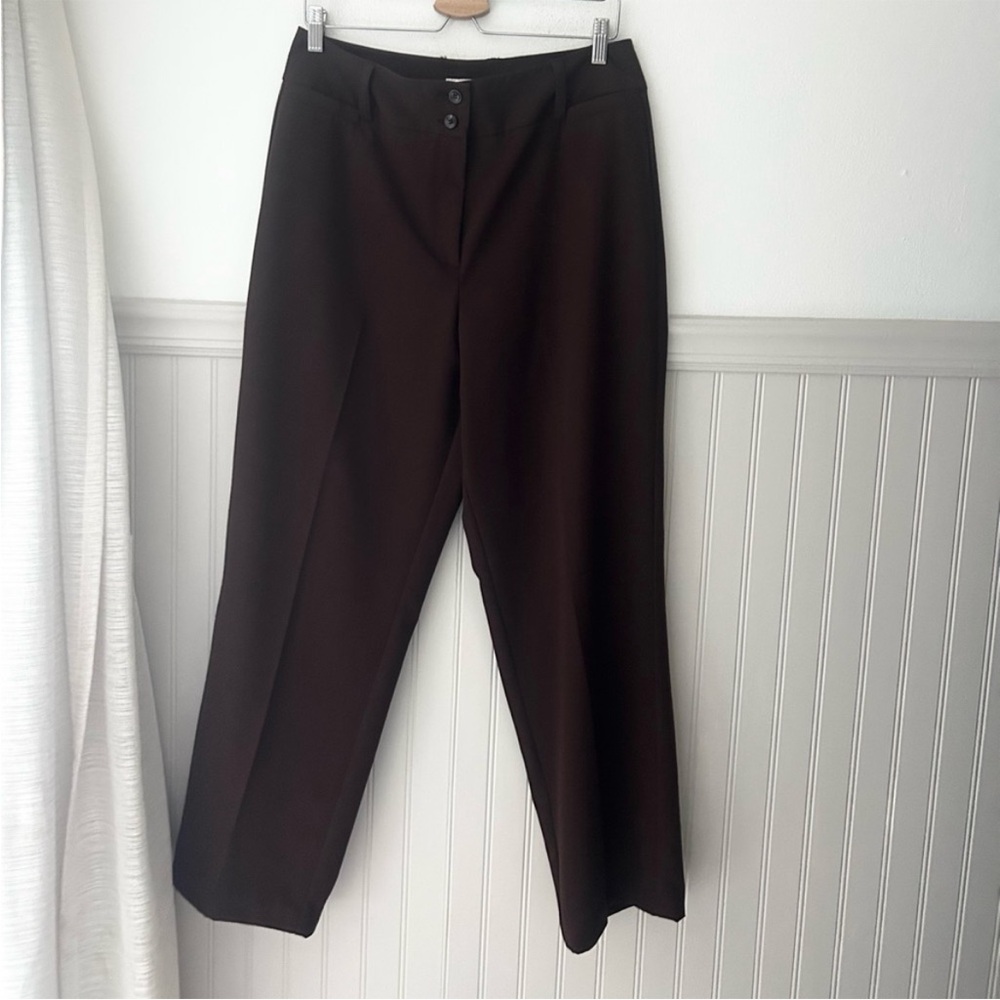 Dressbarn Size 12 Women's Dark Brown Trousers